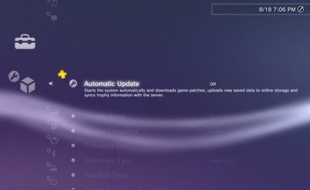 Actualización del sistema del PS3 (v3.70)