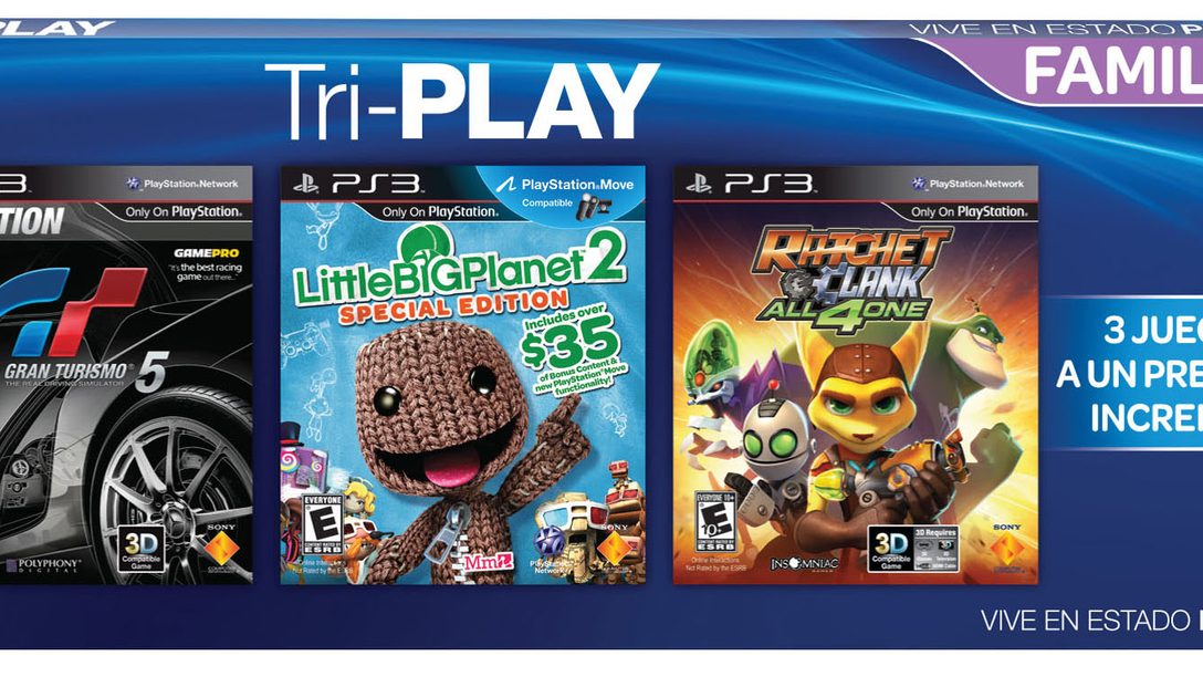 E3 2012: Tri-PLAY: Los mejores títulos a un súper precio.