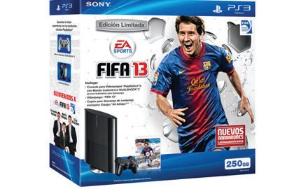 Paquete Edición especial FIFA 13 con el nuevo modelo de PS3