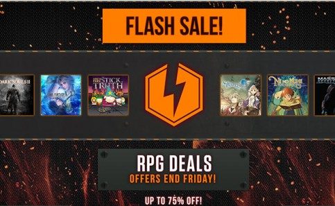 Oferta relámpago, hasta 75% de descuento en RPGs