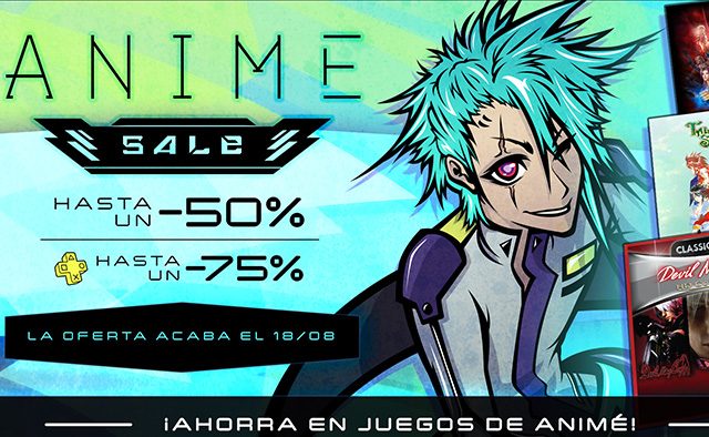 Anime Sale, juegos con grandes descuentos.