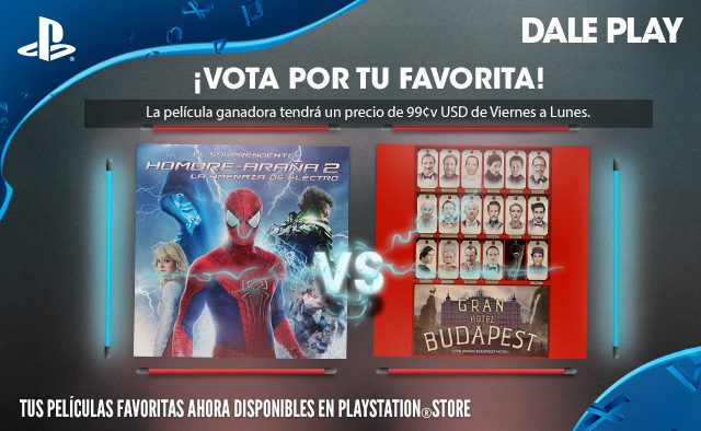 Vota Por Tu Favorita: El Sorprendente Hombre Araña 2 x El Gran Hotel Budapest