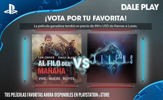 Vota por tu favorita:  Al Filo del Mañana   X Aliens