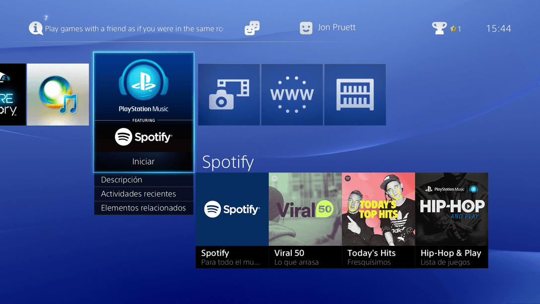 Spotify se lanza hoy en PlayStation Music