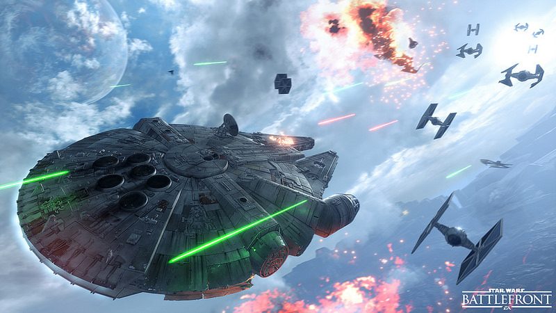 Star Wars Battlefront: Piloteando Slave I y Millennium Falcon