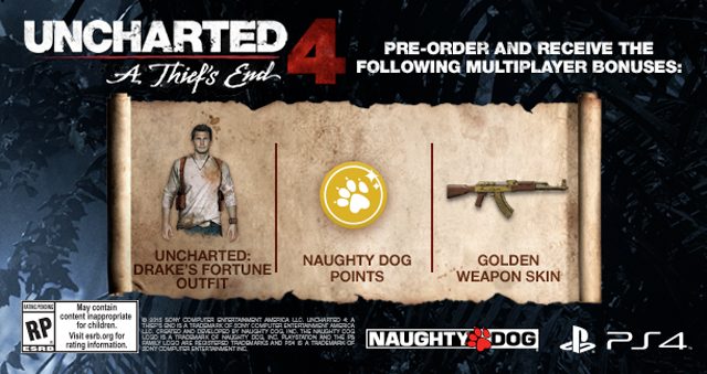 Pre-ordena Uncharted 4 y obtén un DLC exclusivo