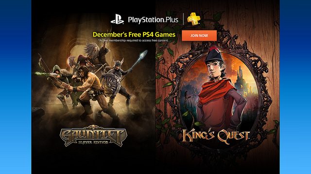 PS Plus: Juegos Gratis para Diciembre de 2015