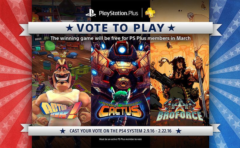 Vote to Play Marzo 2016:  Las Votaciones Comienzan el 9 de Febrero