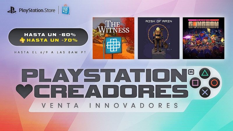 Venta Innovadores: Ahorren hasta 60 %, 70 % con PS Plus