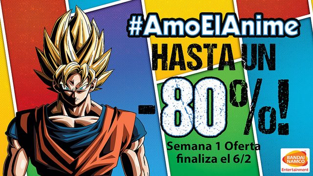 Amo el Anime: Ahorren Hasta 80 % en Juegos de Bandai Namco