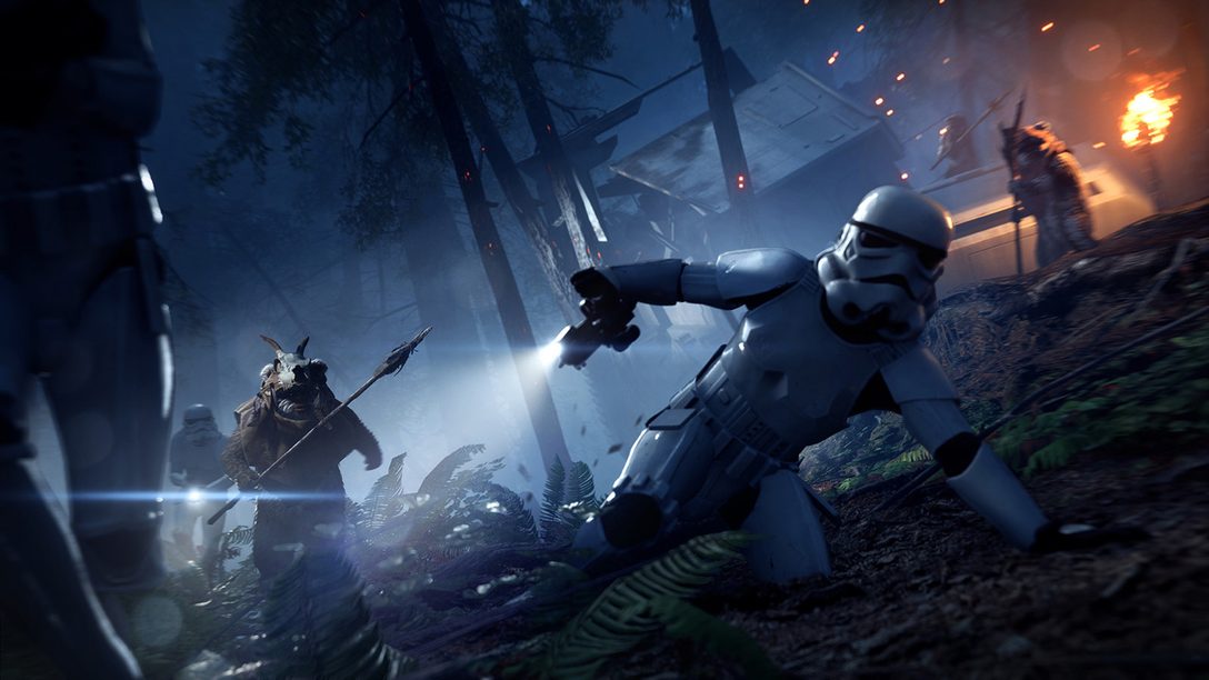 Actualización de Star Wars Battlefront II Night on Endor: Modo Ewok Hunt