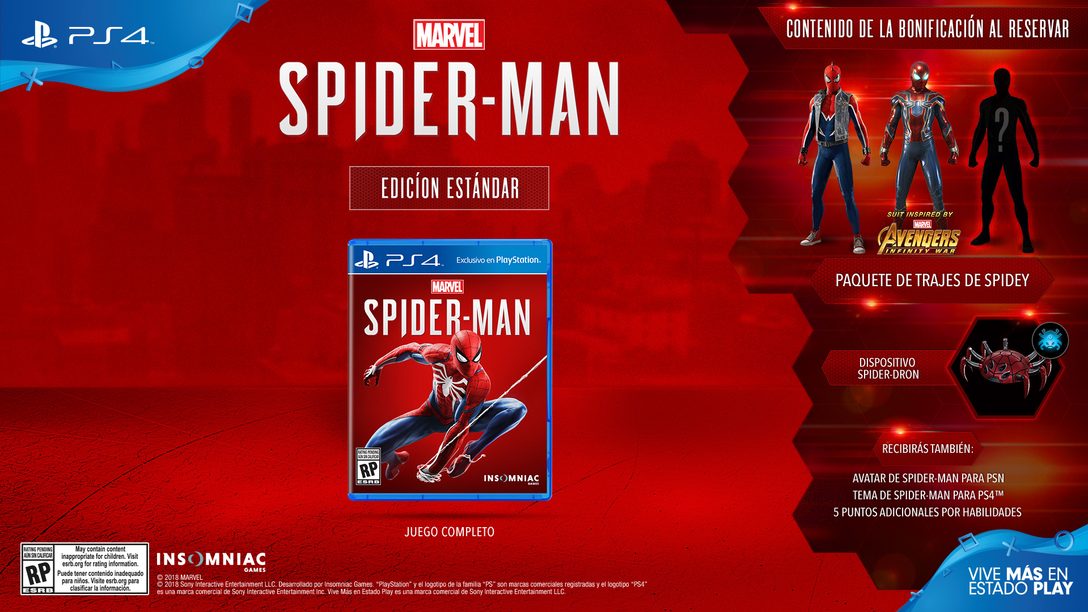 El traje Iron Spider inspirado en Marvel’s Avengers: Infinity War llega a Spider-Man de Marvel el 7 de septiembre