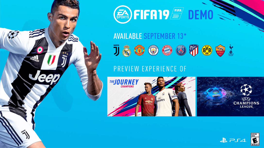 El Demo de FIFA 19 se Lanza en PS4 el 13 de septiembre