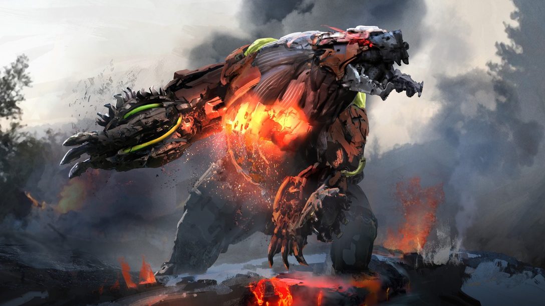 Trayendo a la Vida a Fireclaw en Horizon Zero Dawn: The Frozen Wilds