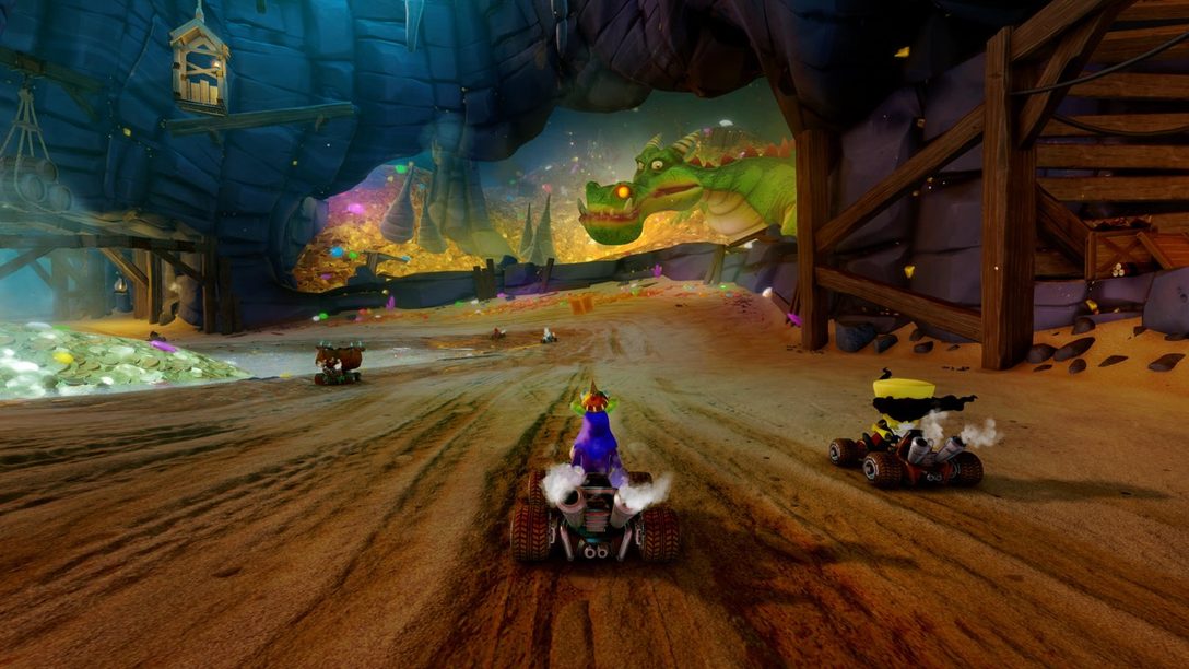 Primer Vistazo a las pistas Dragon Mines y Retro Stadium de CTR Nitro-Fueled