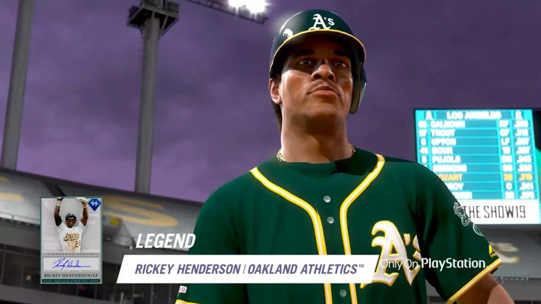 La Leyenda Rickey Henderson Lidera Diamond Bosses en MLB The Show 19