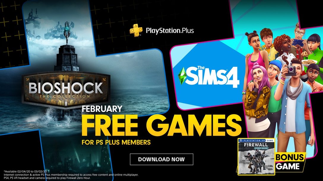 Bioshock: The Collection, The Sims 4 y Firewall Zero Hour son los Juegos Gratuitos de PS Plus en Febrero