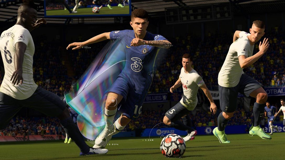 FIFA 22: Con control DualSense y audio 3D, PS5 te sumerge en el deporte más grande del mundo como nunca antes.