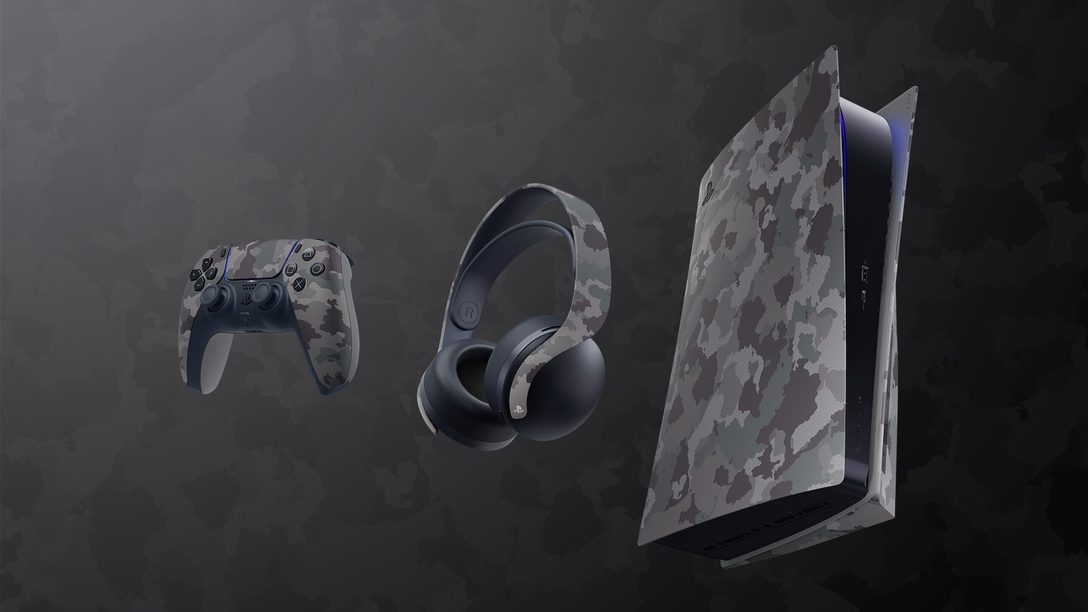 La colección Gray Camouflage se unirá pronto a la línea de accesorios de PS5  – PlayStation.Blog LATAM