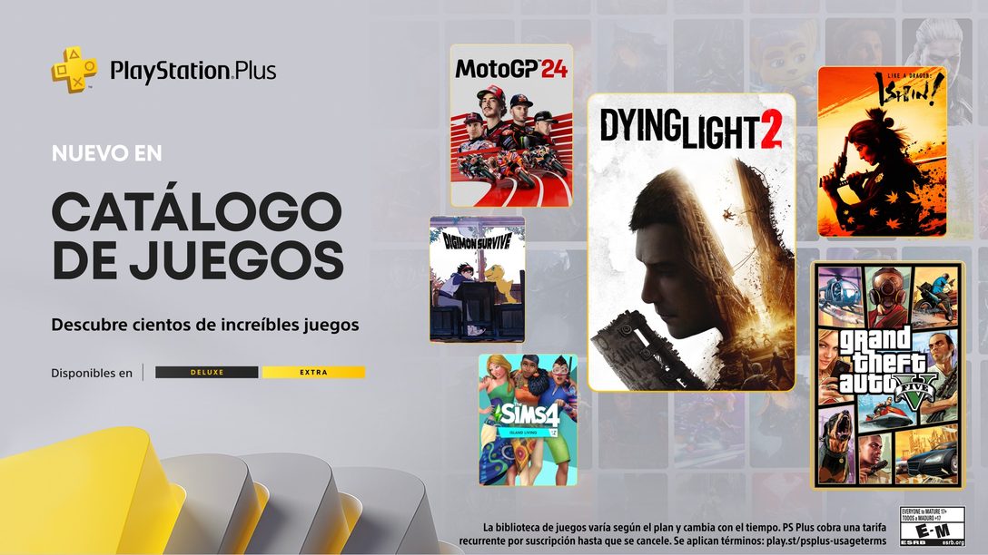 Catálogo de juegos de PlayStation Plus para noviembre: Grand Theft Auto V, Dying Light 2: Stay Human, Like a Dragon: Ishin! y más.