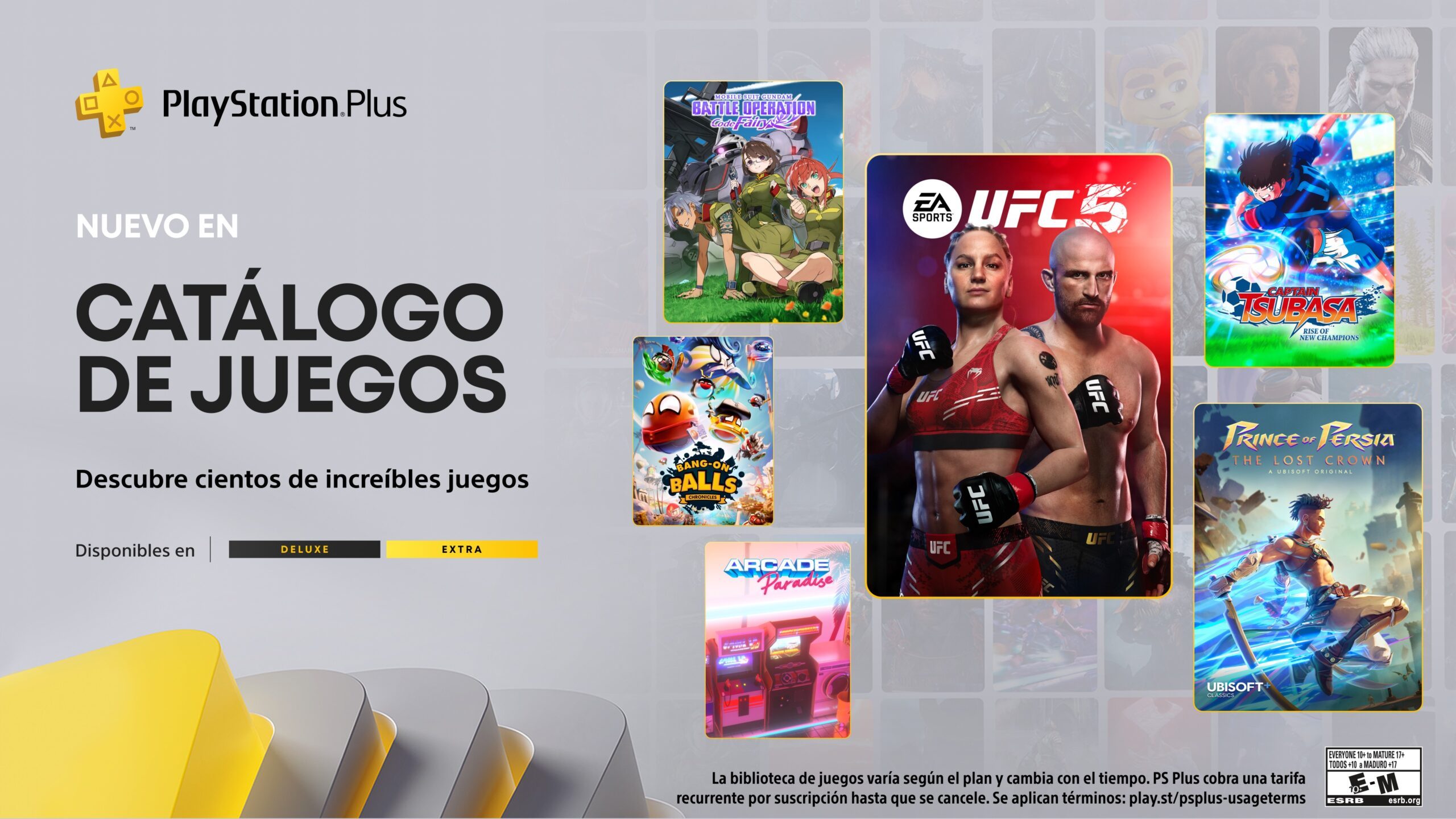 Catálogo de Juegos de PlayStation Plus para marzo: UFC 5, Prince of Persia: The Lost Crown, Captain Tsubasa: Rise of New Champions y más