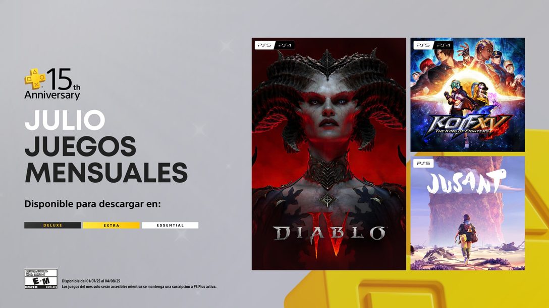 Los juegos de PlayStation Plus para julio y un gran agradecimiento a los jugadores por 15 años maravillosos