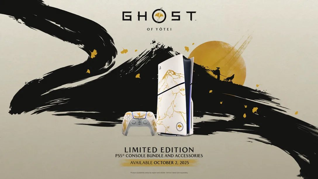 Primer vistazo: Edición limitada de diseños de consola PS5 de Ghost of Yōtei 