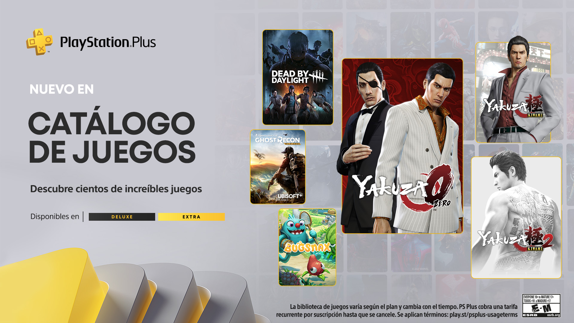 Listado de juegos para el catálogo de PlayStation Plus en agosto: Yakuza 0, Yakuza Kiwami, Yakuza Kiwami 2